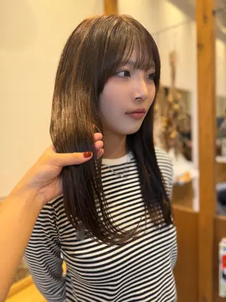 ロング カラー ‎🤍江坂 ハヤシアヤナ‎🤍のヘアスタイル