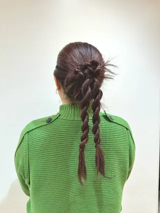 ロング ヘアアレンジ ハッシュカット/ ブリーチ/アスナのヘアスタイル