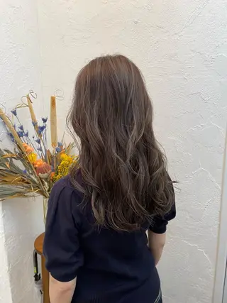 ロング カラー 美髪質改善✨ 縮毛矯正✨HIDEのヘアスタイル