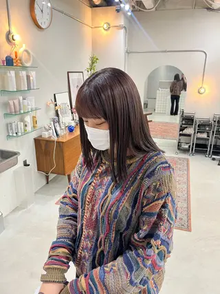 カラー chika/透明感 /顔周りカットのヘアスタイル