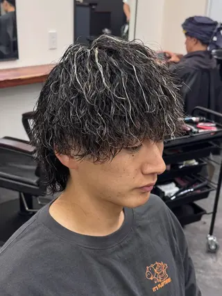 カラー パーマ メンズ 柏メンズカットパーマ NO.1タイチのヘアスタイル