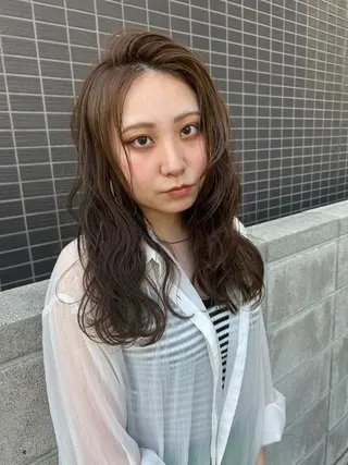 セミロング カラー 髪質改善/美髪 艶カラーLillyのヘアスタイル