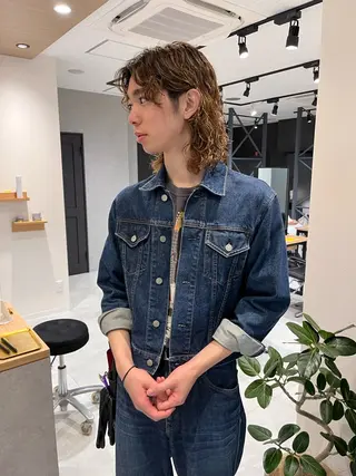 パーマ メンズ ブリーチ/縮毛矯正 ❤️‍🔥シンノスケのヘアスタイル