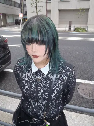 ミディアム カラー 梅田美容室/ リョウスケニシオカのヘアスタイル