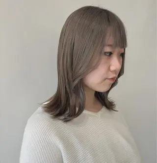 ミディアム カラー レイヤー×髪質改善 hinanoのヘアスタイル