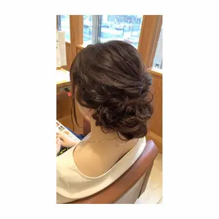 セミロング ロング ヘアアレンジ G LUX 清水のマツエク・マツパデザイン