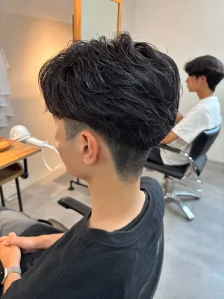 パーマ メンズ 保立/フェザーパーマ /メンズカット千葉のヘアスタイル