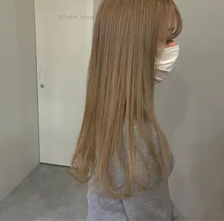 セミロング カラー exfa sakura🪞のヘアスタイル