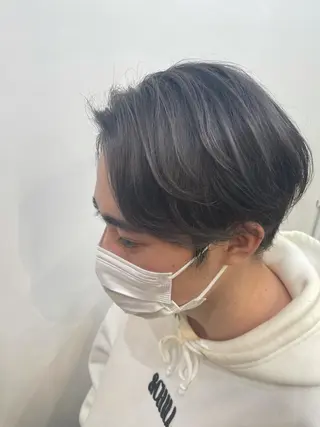 カラー メンズ 🦄垢抜けボブ特化× 暖色カラー未来🦄のヘアスタイル