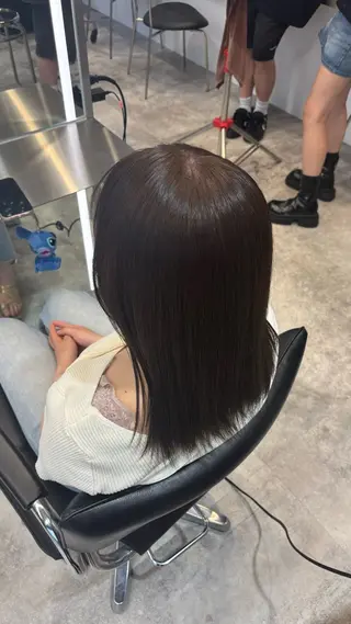 セミロング カラー 高橋 晴のヘアスタイル