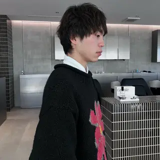 メンズ Wカラー/ボブ/ カット /Rinoのヘアスタイル