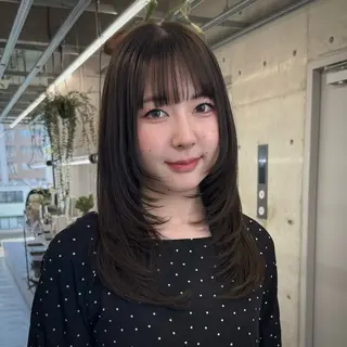 セミロング INORI @de2poのヘアスタイル