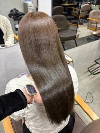 ロング カラー 天神/ハイトーン/艶 カラー/Miharuのヘアスタイル