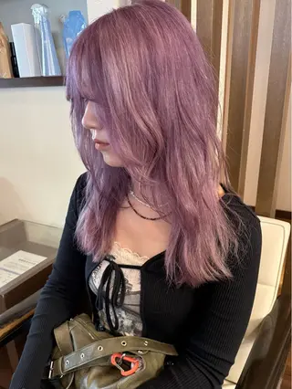 ミディアム カラー 田室 和幸のヘアスタイル