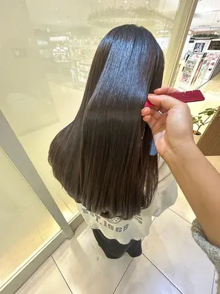 ロング パーマ 縮毛矯正/髪質改善/ 艶髪ササキナツミのヘアスタイル