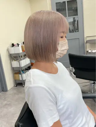 カラー レディースパーマ モデル募集RIKOのヘアスタイル