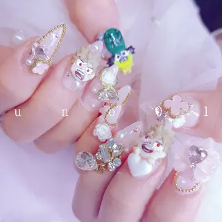 ネイル 梅田🦄中崎町🩵 u n o 0 1のネイルデザイン