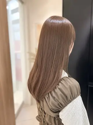 セミロング 似合わせカラー/艶 髪質改善/ヨシザキのヘアスタイル