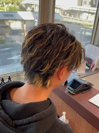 カラー パーマ メンズ Hazu 【パーマ特化美容師】のヘアスタイル