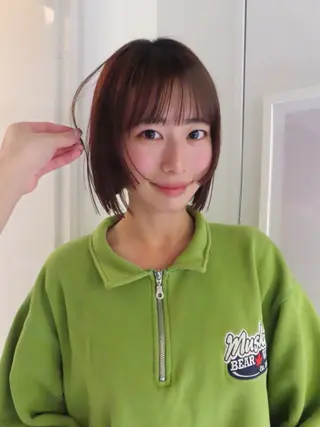 ショート rizu🤎/ ボブ /ブラウンカラーのヘアスタイル