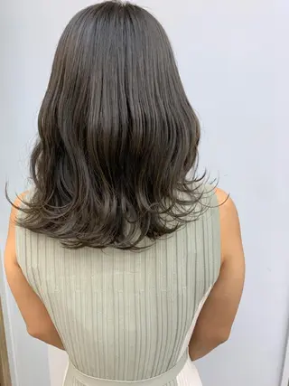 ミディアム カラー 縮毛矯正×髪質改善 店長　DAITOのヘアスタイル