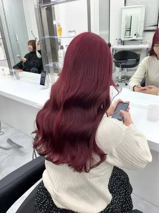 ロング カラー ♥️暖色カラ ー♥️由夏のヘアスタイル