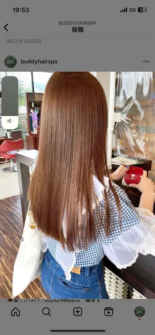 ロング メンズ/透明感カラー しゅうとのヘアスタイル