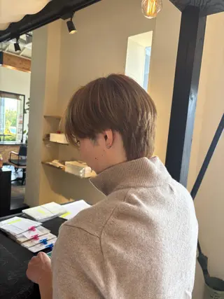 ショート カラー 春モテカラー/うる艶 ストレート/羽菜のヘアスタイル