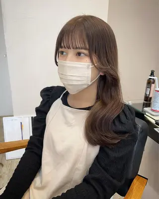ミディアム カラー テトネ タカシのヘアスタイル