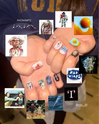 ネイル 艶ｶﾗｰ･:*個性派 ﾈｲﾙ🦋mire-のネイルデザイン