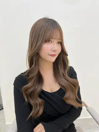 ロング ナチュラル韓国ヘア 🇰🇷塚田凌太のヘアスタイル