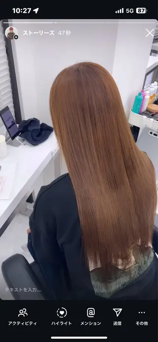 ロング カラー ♦️暖色/縮毛矯正/ 🫗kazuki♦️のヘアスタイル