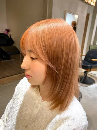 セミロング カラー KEN KENのヘアスタイル
