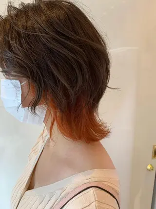 ショート カラー 美髪形成！色素改善！ 秋田　和輝のヘアスタイル