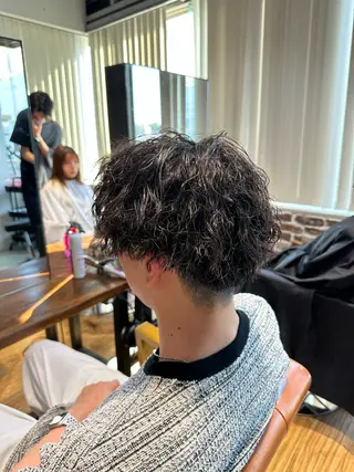 ショート パーマ メンズ レイヤー/髪質改善/ /北 啓吾のヘアスタイル