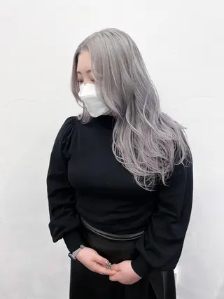 ロング カラー パーマ ヘアアレンジ メンズ キッズ ブリーチ　ハイトーン 特化🌈フジタハルキのヘアスタイル