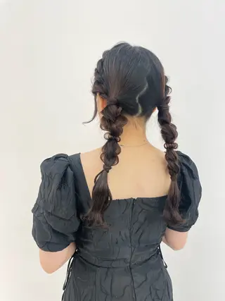 ロング ヘアアレンジ CARELLY Rukaのマツエク・マツパデザイン