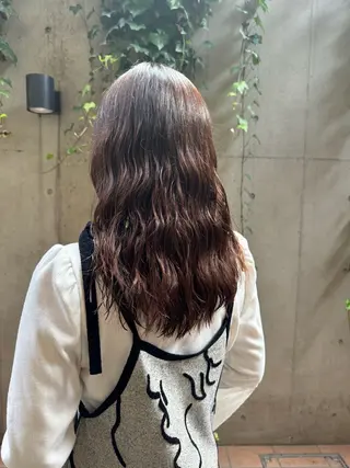 ミディアム 大人可愛い♡コテ巻き パーマ🌼杉田 萌恵のヘアスタイル