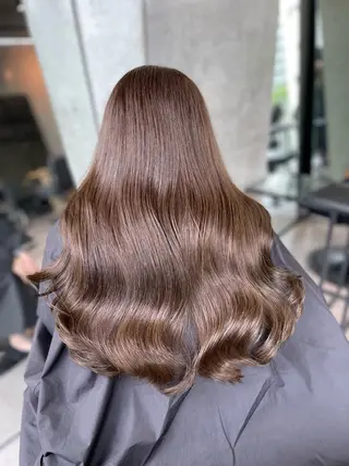 ロング カラー 髪質改善/堀江 ケアカラーtoshiのヘアスタイル