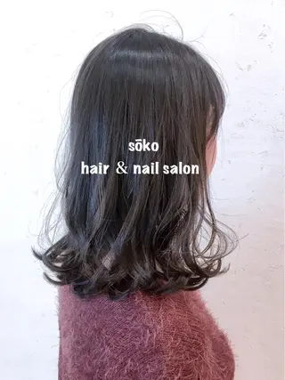 セミロング カラー ヘアアレンジ 🫧一気にあか抜け 🫧mayuのヘアスタイル