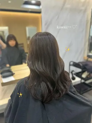 セミロング カラー L.E.M 仙台のヘアスタイル