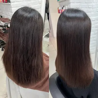 ロング パーマ ヘアアレンジ 縮毛矯正指名No.1 艶カラー/SHIMAのヘアスタイル