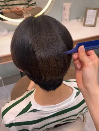 ショート メンズ ハイトーン/韓国ヘア senaのヘアスタイル