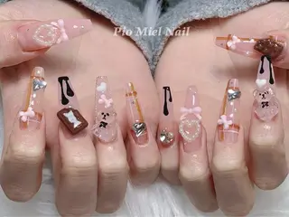 ネイル HANA 長さだしのネイルデザイン