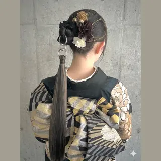 ヘアアレンジ 【こっくりカラー】 🤎Umi‪🤎のヘアスタイル