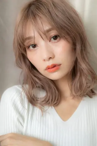ミディアム カラー パーマ クセ毛解決💠艶髪 縮毛矯正💠棚村竜太のヘアスタイル