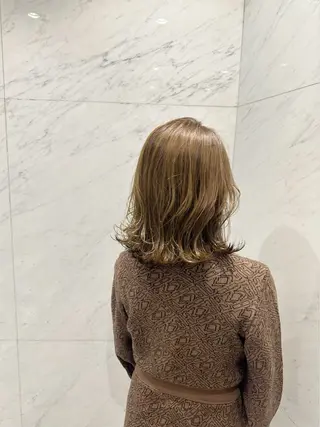 ミディアム カラー 古田 昂也のヘアスタイル