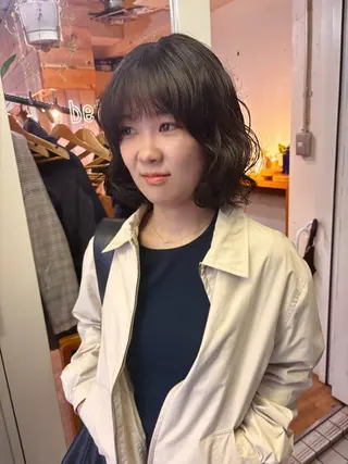 ミディアム パーマ kaito パーマ募集！🔵のヘアスタイル