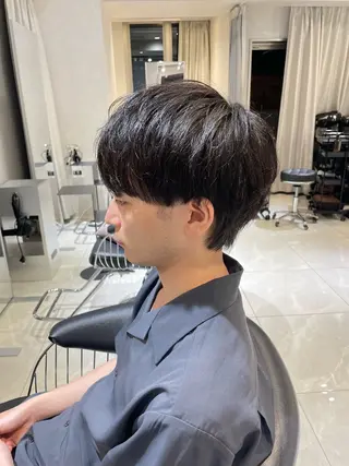 カラー メンズ 韓国風ハッシュカット 似合わせレイヤー池袋のヘアスタイル