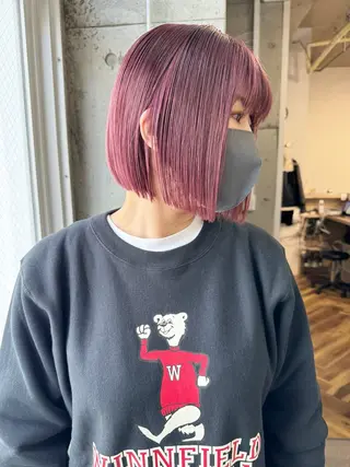 ショート カラー lani ブリーチ /ダブルカラーのヘアスタイル
